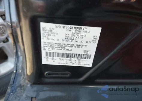 2015 Ford F-150 King Ranch from USA, damaged, VIN 1FTEW1EG6FFA01840